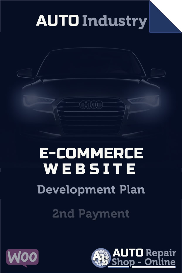 auto repair shop e commerce website development plan 2nd payment 621